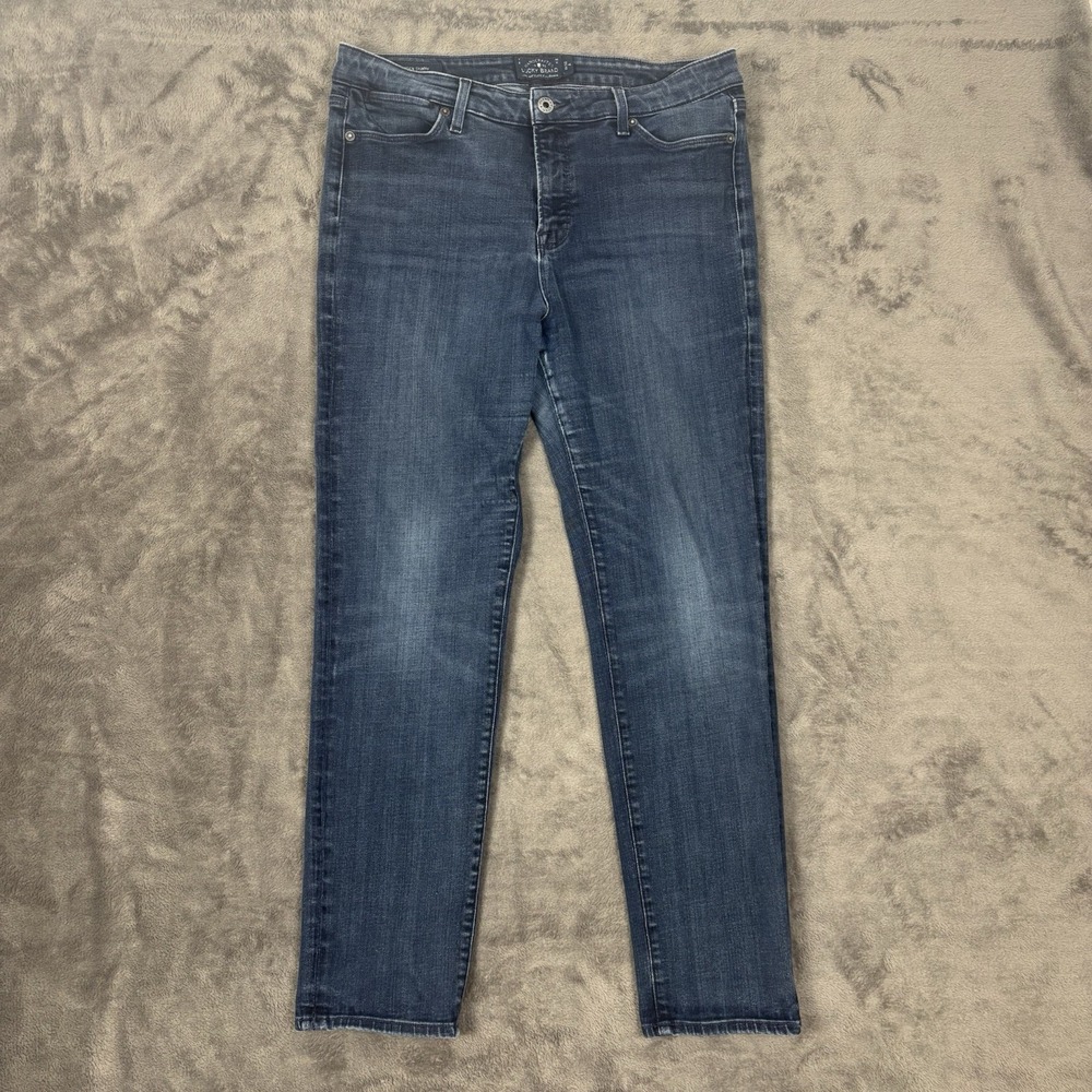 Lucky Brand Hayden  Size 14 / 32 Skinny Women's Denim Blue‎ Jeans Stretch